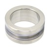 Stainless Steel Round Handle Bath Glass Embedded Hollow Pull Knob