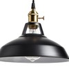 YUBOLE Industrial Hanging Lights with Plug in Cord, Black Barn