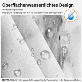 Lerores Shower Curtain, 100 x 180 cm, Marble, Weighted Hem, Anti-Mould Textile, Waterproof, Washable Polyester Fabric Bath Curtains with 6 Eyelets and Shower Curtain Rings for Bathroom, Bathtub