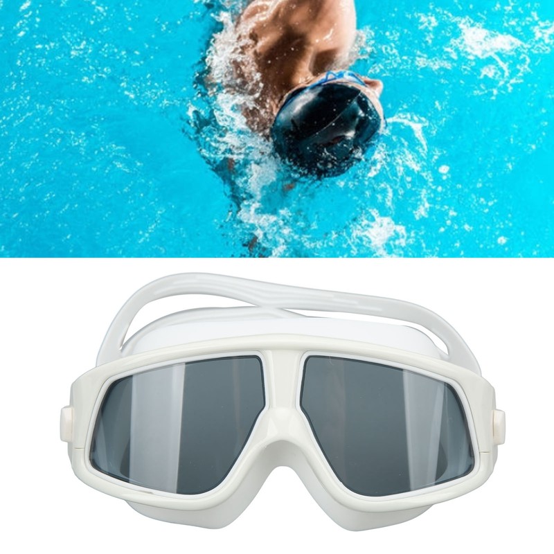 Swimming Goggles Prevent Fog UV Protection Wide View Diving Glasses