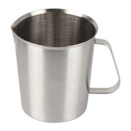 Kitchnexus Measuring Jug Stainless Steel 2 L, Milk Jug Measuring Jug Milk Pitcher for Kitchen Coffee Latte Cappuccino