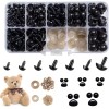 270 Piezas Ojos 6-12mm Nariz Arandelas Para Peluches Muñecos