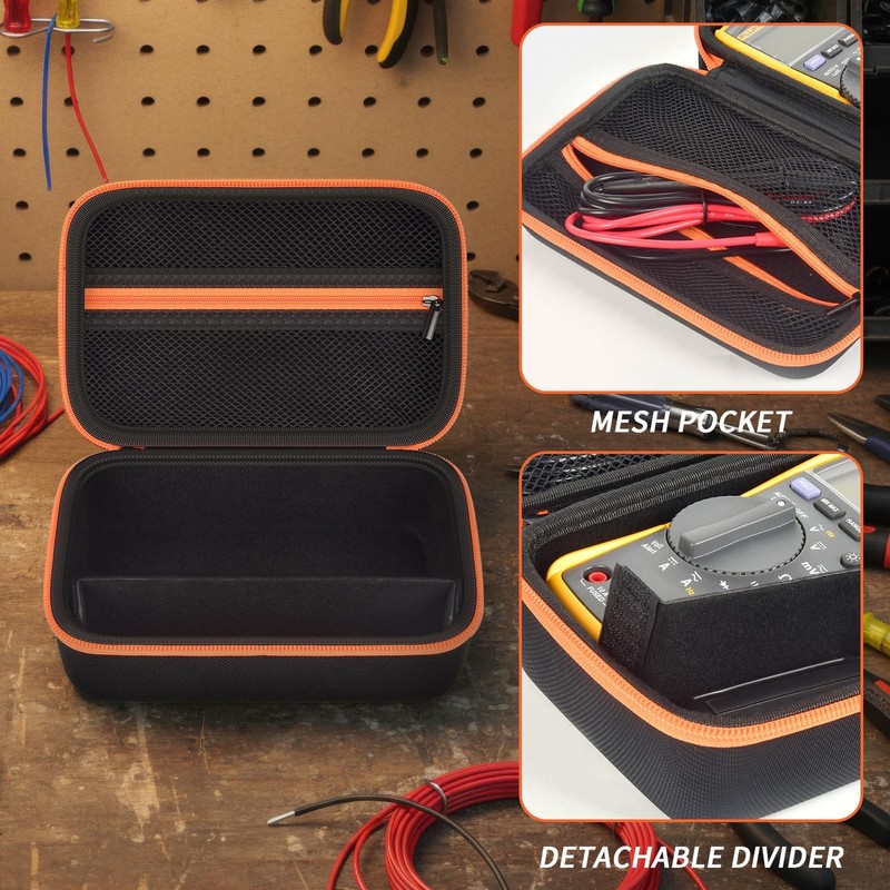 BoobowL Hard Carrying Case Compatible with Fluke 17B+/15B+/ 117/116/ 115/114/