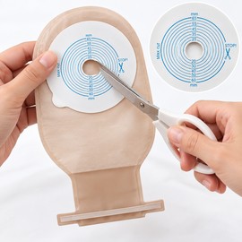 10 Pcs One-Piece Drainable Colostomy Bag for Ostomy Care – Cut-to-Fit 20–65 mm Opening with Clip Closure for Adults