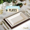 Exquisite Plastic Serving Trays For Party - 40 Pcs 11.5