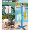 Usluole Pool Towel Rack Outdoor for Spa,Beach,Hot Tub, 4 Adjustable