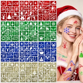 Christmas Temporary Tattoo Stencils, Christmas Party Stocking Stuffers