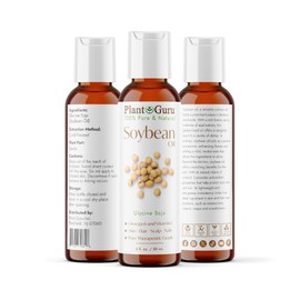 Soybean Oil 2 fl. oz. – Cold Pressed, 100% Pure & Natural Carrier for Skin, Face, Body, Hair & Cooking. Great for DIY Creams, Lotions, and Lip Balms.