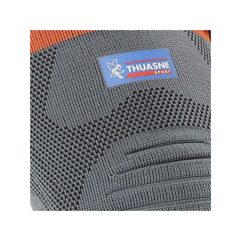 Verstärkte Kniebandage von Thuasne Sport - Grau/Orange - Größe S
