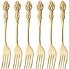 Takaguo Metal Rune Gold Dessert Fork Set of 6 519392