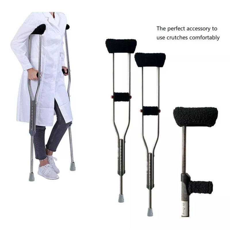 Uu-zhang Muletas Universales Para Axilas, Mango De Algodón P