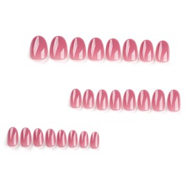sandanfine Pressing style fake nails, reusable fake nails, fake nails, minimalist fake nails, fashionable fake nails, with Press on Nail Adhesive38