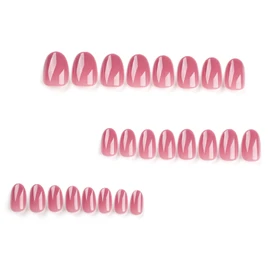 sandanfine Pressing style fake nails, reusable fake nails, fake nails, minimalist fake nails, fashionable fake nails, with Press on Nail Adhesive38