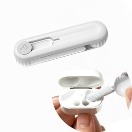 SURALIN 1 Piece Headphone Cleaning Brush, 4 in 1 Multifunction Cleaning Pen SIM Storage Headphone Jack Cleaning Tool