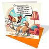 From The Dog - Funny Birthday Card - Bumlick Before