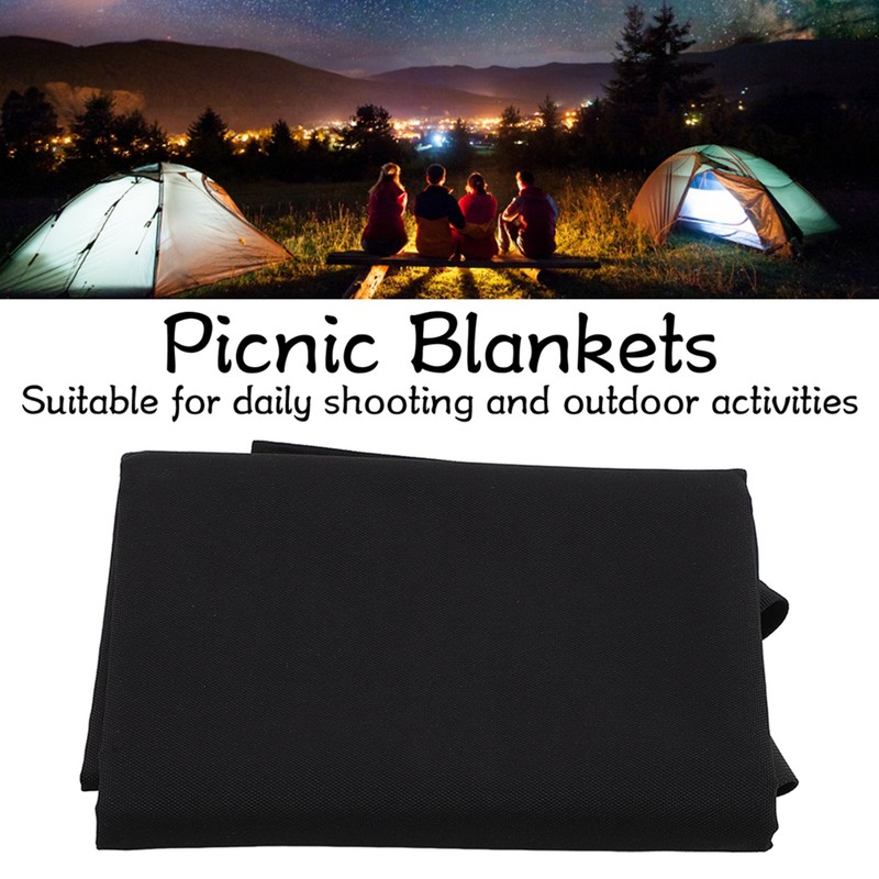 Beach Mat Portable Waterproof 900D Nylon Fabric Metal Holes Soft