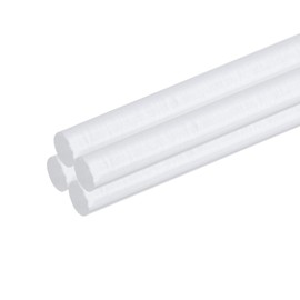 QUARKZMAN Pack of 4 Acrylic Plastic Round Rods 3 mm x 300 mm PMMA Acrylic Plastic Rod Transparent Acrylic Rods for DIY Handmade Crafts Lighting Garden Decorations - 1/8 Inch x 12 Inch
