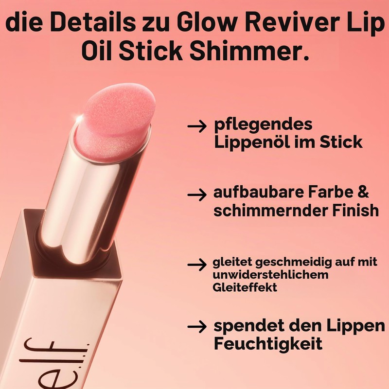 e.l.f. Glow Reviver Lip Oil Stick, Plumstruck