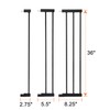 COMOMY 36" Tall Extentions for Pressure Mounted Pet Gate, 2.75",