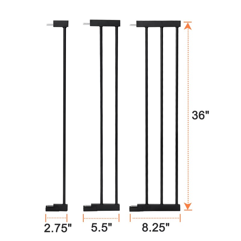 COMOMY 36" Tall Extentions for Pressure Mounted Pet Gate, 2.75",