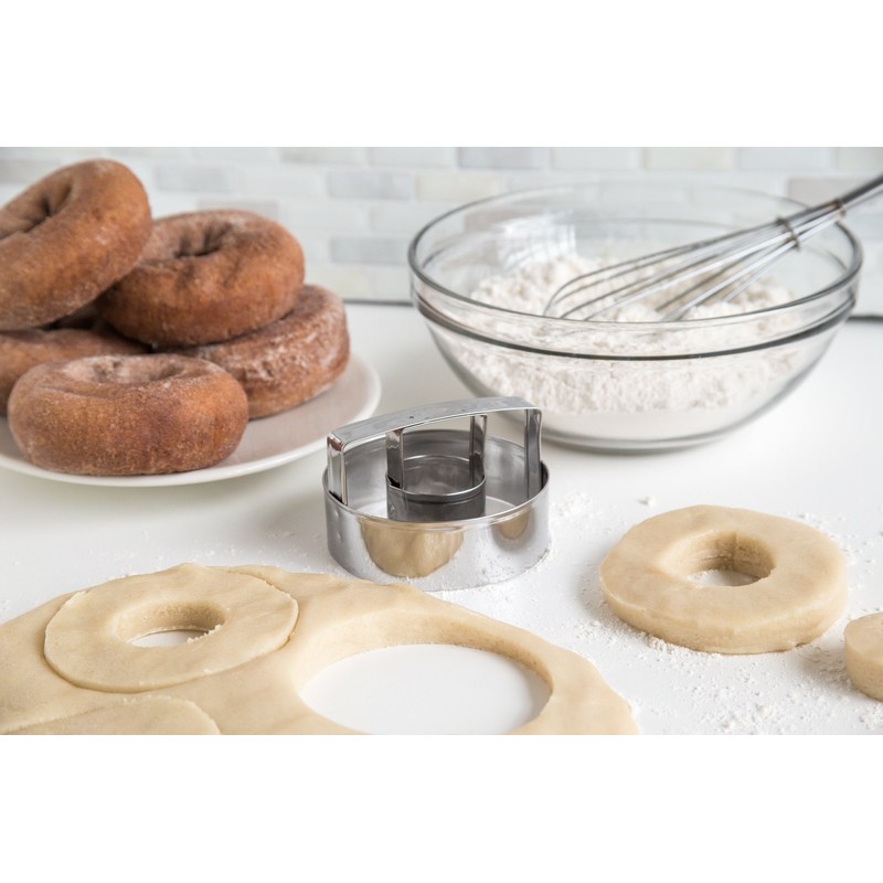 Fox Run Donut Cutter, Tin-Plated Steel, 3-Inch