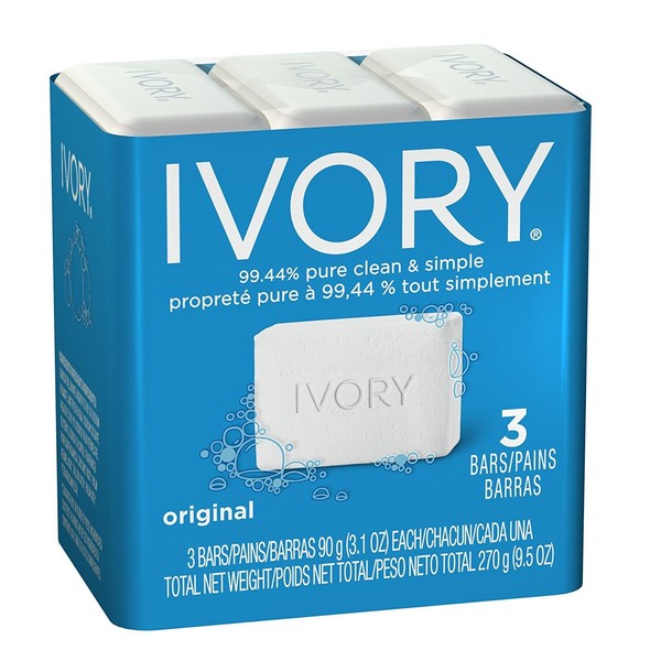 Ivory Original Bath Size Bars 3.1oz Triple Pack (Pack of 7)