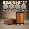 Magnetic Rolling Knife Sharpener Kit with 15°/20° Angle Guide and