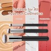 3Pcs Makeup Brush Set – Foundation, Concealer & Flat Top
