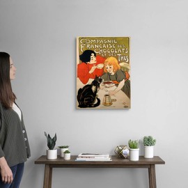 CANVAS ON DEMAND Compagnie Francaise des Chocolats et des Thes, Vintage Poster, by Theophile Alexandre Steinlen Ca...