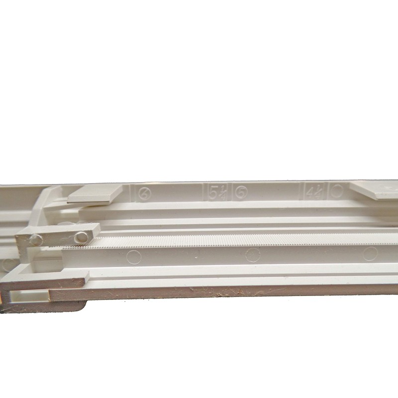 White Adjustable (4"-6.5") Vinyl Porch Post Trim Ring