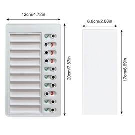 Chore Chart Memo Boards, Portable Checklist Board, Daily Schedule Chore Chart, to Do List Checklist Board, Memo Plastic Board, for Planner Home Office Travel, 2 Pcs, with 10 Spare Paper