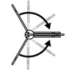CASUAL PRODUCT Bistro Plate Stand, 2 Tiers, WH, Diameter 7.1
