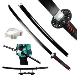 Wood Demon Slayer Katana Sword Anime Cosplay Weapons PropsColor: Tanjiro