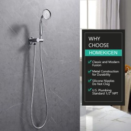 Antique Brass High-Pressure Handheld Shower Contemporary Telephone Shaped Sprayer Slide Bar Jet Soft Bathroom FaucetsColor: Nickel, Bath & Shower Faucet Type: Exposed Shower Faucets