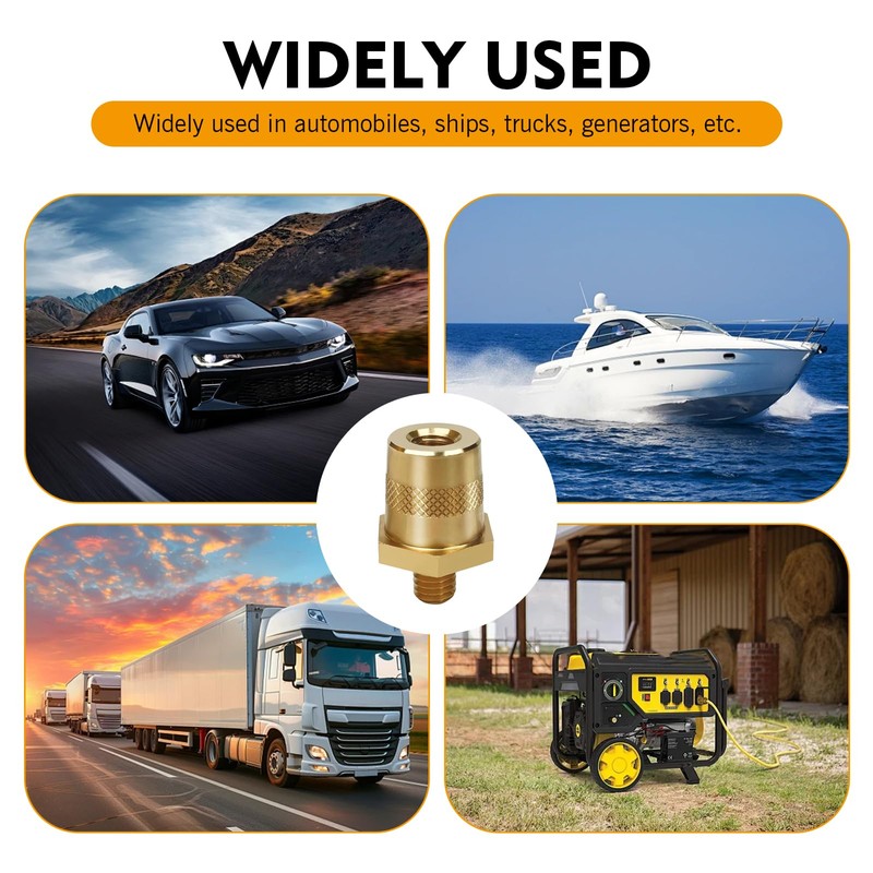 Ferianl 2PCS Car Battery Terminal Connectors Set, M8 Battery Post