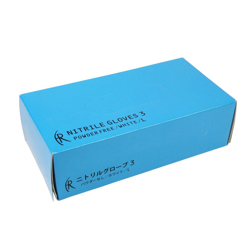 First Rate Nitrile Glove 3 (White) FR-5558 (L)200 Maiiri