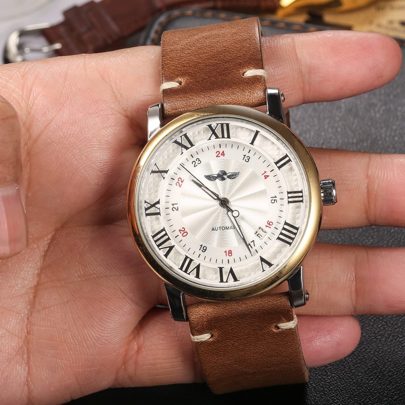 Leather Watch Bands, Horween Leather Watch Strap for Men 18