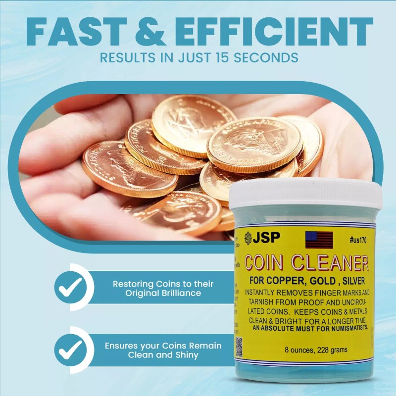 JSP Super Coin Cleaner for Copper Gold Silver Precious Metals