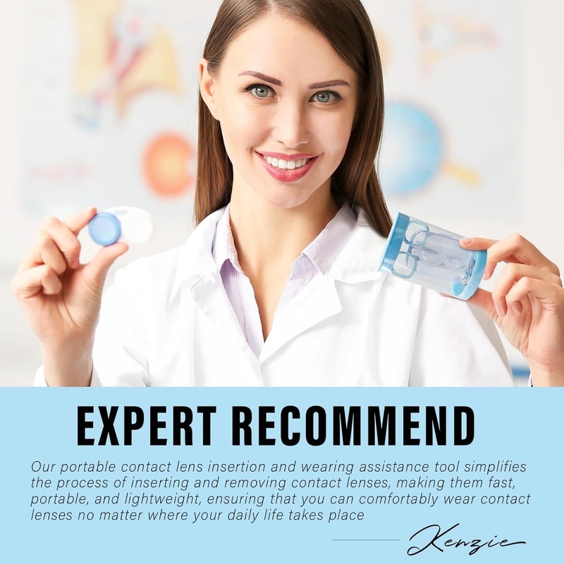 Blue Contact Lens Remover Tool, Eye Opener for Contacts Wearing