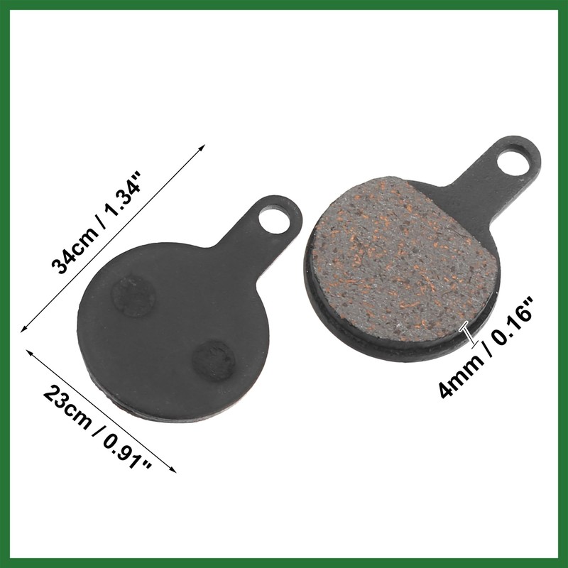 Motoforti 4 Pair Semi Metal Disc Bike Brake Pads for