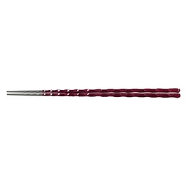 Fukui Craft PBT 30011280 Fine Turtle Shell Single Blade Chopsticks, 9.3 inches (23.5 cm), Wine Shine