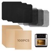 100Pcs Air Fryer Paper Liners, 3Pcs Reusable Oven Liners and