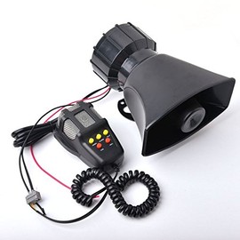 JEM&JULES 100W 12V Car Truck Alarm Police Fire Loud Speaker PA Siren Horn MIC System Kit