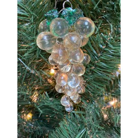 Kurt Adler Wonderful New Kurt Adler 5.5" Vineyard Beaded Grapes Christmas Ornament - Green!