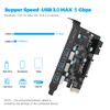 SINEFINE Tarjeta de expansión PCI-E x 1 a USB, 3.0