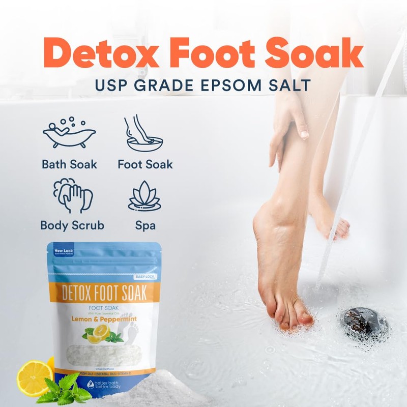 Detox Foot Soak (2 LBs) Epsom Salt Foot Soak with