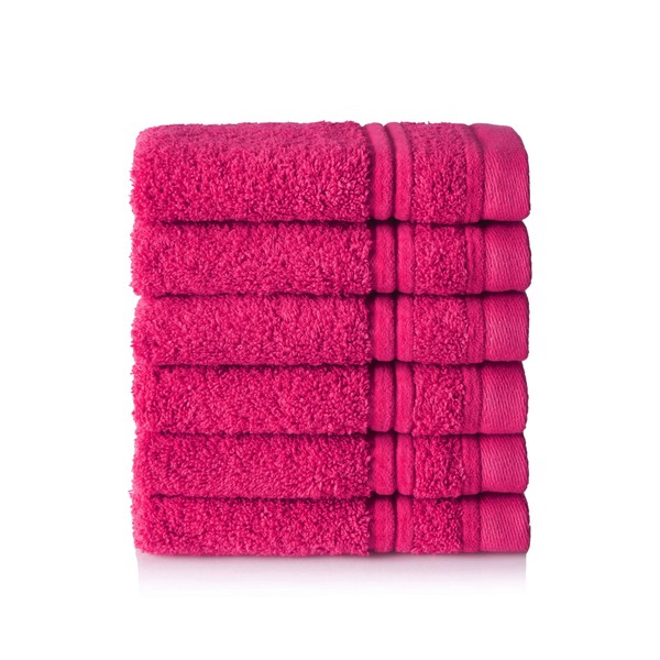 Chortex Ultimate Zero Twist, 100% Cotton Washcloth (Pack of 6),