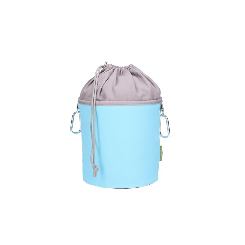 trendfinding Canvas Fabric Clothes Peg Bag with 2 Carabiner Hooks