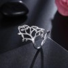 LZD Sterling Silver Plated Ring Women's Tree Of Life Adjustable
