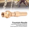 Female Thread Fountain Nozzle Brass Multihole Bubbling Sprinkler for Garden